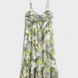 Banana Republic Factory Front Knot Midi Dress